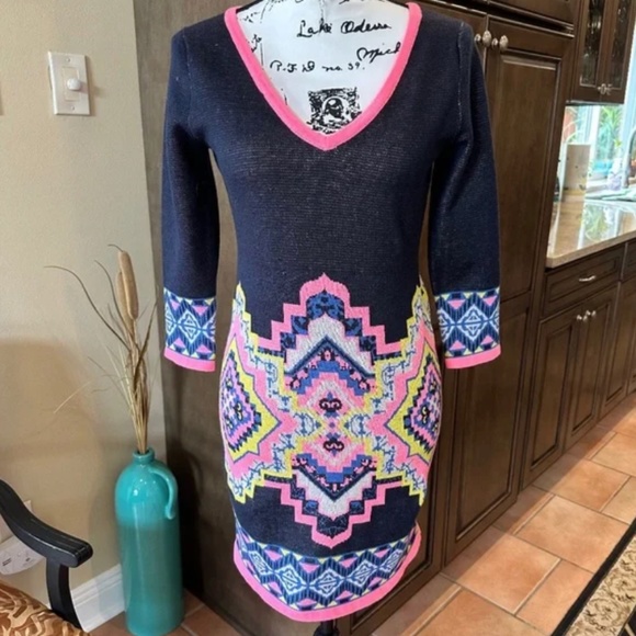 🎉🎉🎉NWT!! Flying Tomato Aztec Bodycon dress- NWT!!!🛍🛍🛍 - Picture 1 of 9